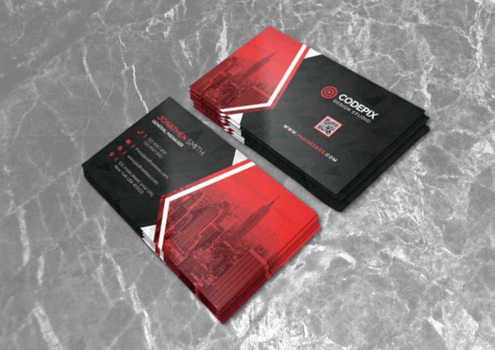 Tarjetas laminadas simple faz